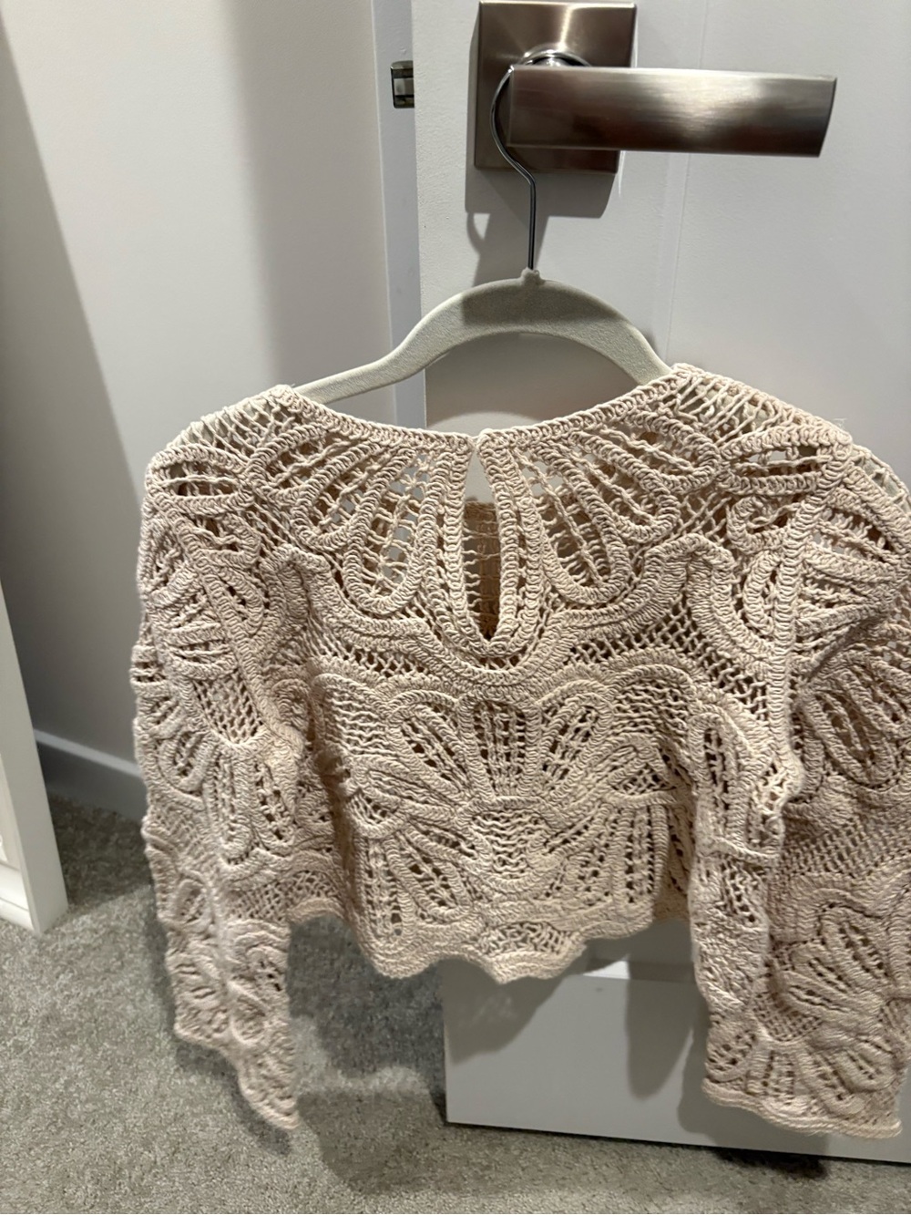 Sezane Olie Blouse Ecru - Size S - Picture 3 of 4